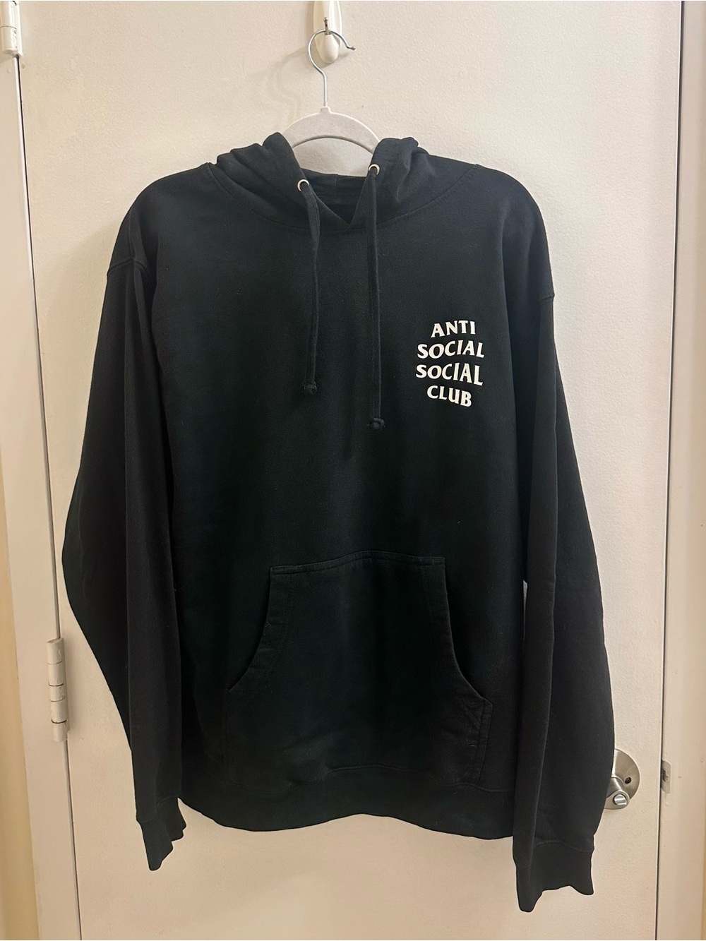 Anti Social Social Club Logo Hoodie in Black size Medium